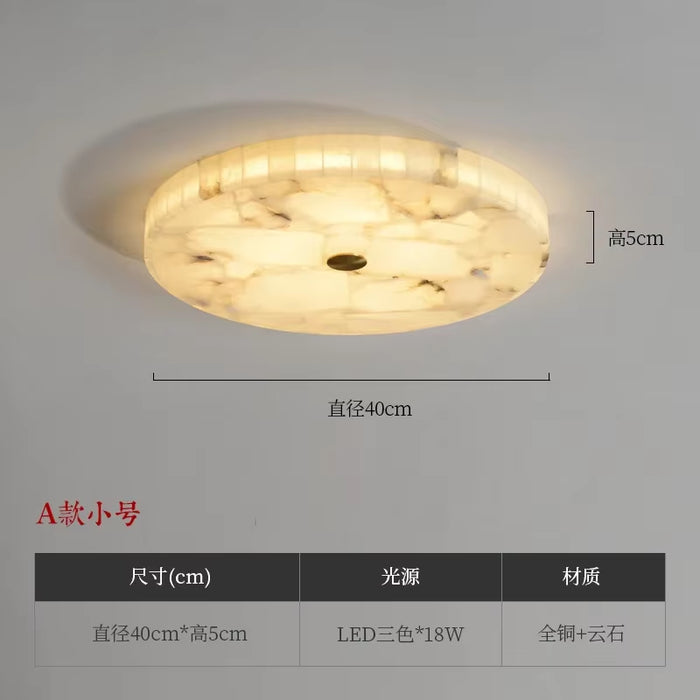 Led Lights Modern 2024 Marble Ceiling Chandelier Home Decor Ceiling Lamp White Marble New Designer Lustre for Living Room