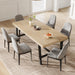 71" Heavy Duty Kitchen Table, Modern Wood Dining Table, Natural