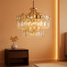 15-Light Modern Luxury Gold round Crystal Chandeliers for Dining Room 24"