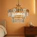15-Light Modern Luxury Gold round Crystal Chandeliers for Dining Room 24"