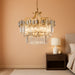 15-Light Modern Luxury Gold round Crystal Chandeliers for Dining Room 24"
