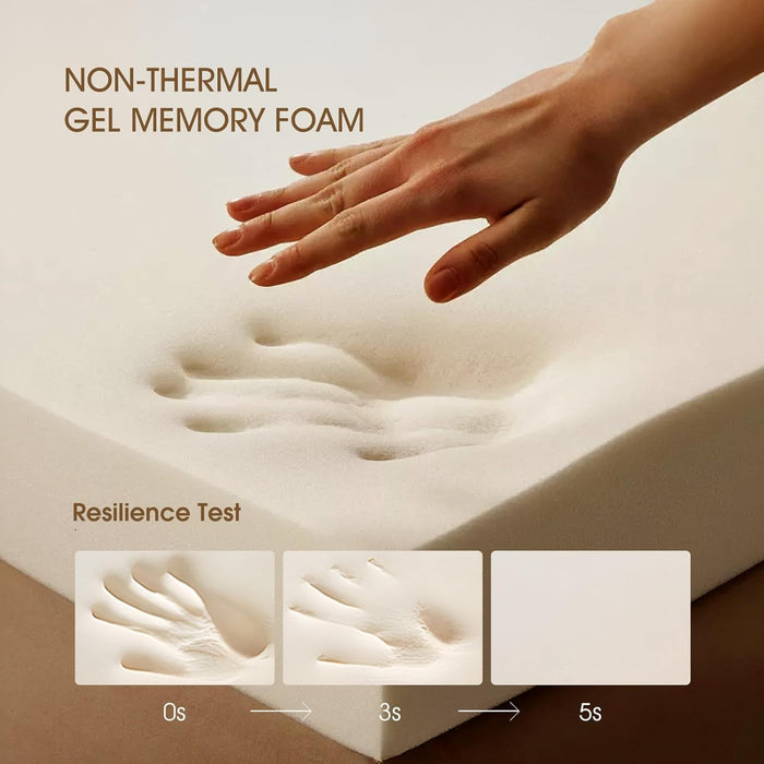 Queen TwelveInch CoolingGelMemoryFoamPressureRelief Mattress