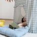 Kids Play Tent - Sustainable Recycled Fabric – Fun Spacious Childs Playhouse for Indoor Games for Boys & Girls - Durable Fort Pop up House for Toddlers & Children Age 3-10 - Gingham Blue