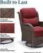 Luxury Outdoor Swivel Rocker Patio Chairs of 2 with Side Table