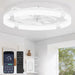 TwentyFourInch Ceiling Fan With Dimmable Lights Remote