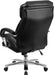 Hercules Series Leathersoft Swivel Office Chair with Loop Arms, Ergonomic High-Back Executive Chair with Padded Seat and Arms, Black