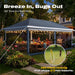 10X20 Pop up Gazebo Canopy Tent, One Person Set up Portable Instant Folding Shelter, Outdoor Canopy Tent with Extra Shade for Backyard, Patio, Party
