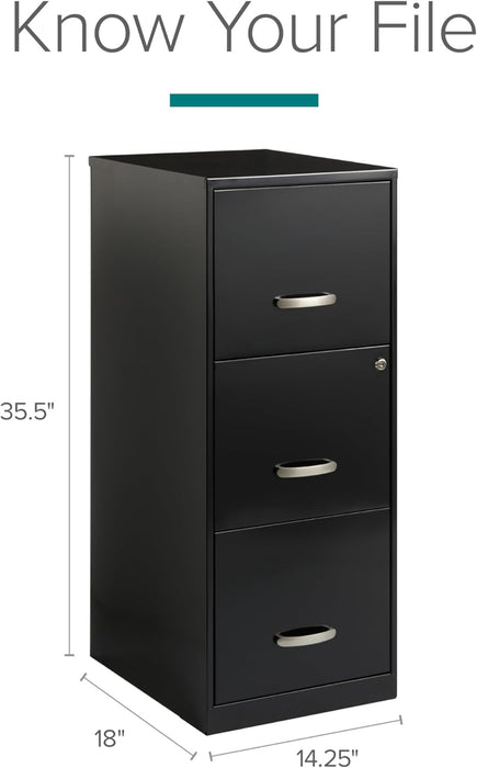 SOHO 18" 3-Drawer Vertical File