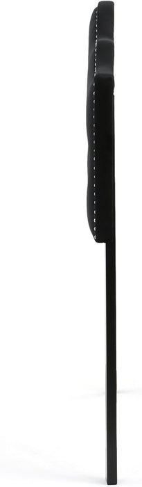 Silas Velvet Headboard, Queen / Full, Black / Black