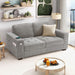 70" Chenille Loveseat - Gray