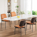 Dining Chairs Set of 2, Mid-Century Modern Kitchen Chairs, Orange
