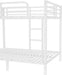 Full over Full Bunk Bed for Adults, Full Size Bunk Beds Frame with Build in Ladder and Full Length Guardrail, Easy Assemble Bunkbeds, Noise Reduced, Mattress Not Included, White