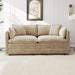 Convertible Modular Sectional Sofa 77Inch Camel Deep