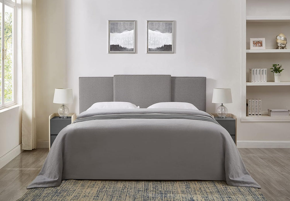 Upholstered Headboard, King/Full/Queen, Grey