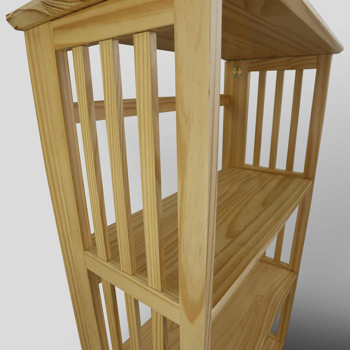 Soho Manhattan 4-Shelf Folding Bookcase 26"" Wide - Natural (333-40)