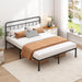 Full Bed Frame with Classin Headboard, Black