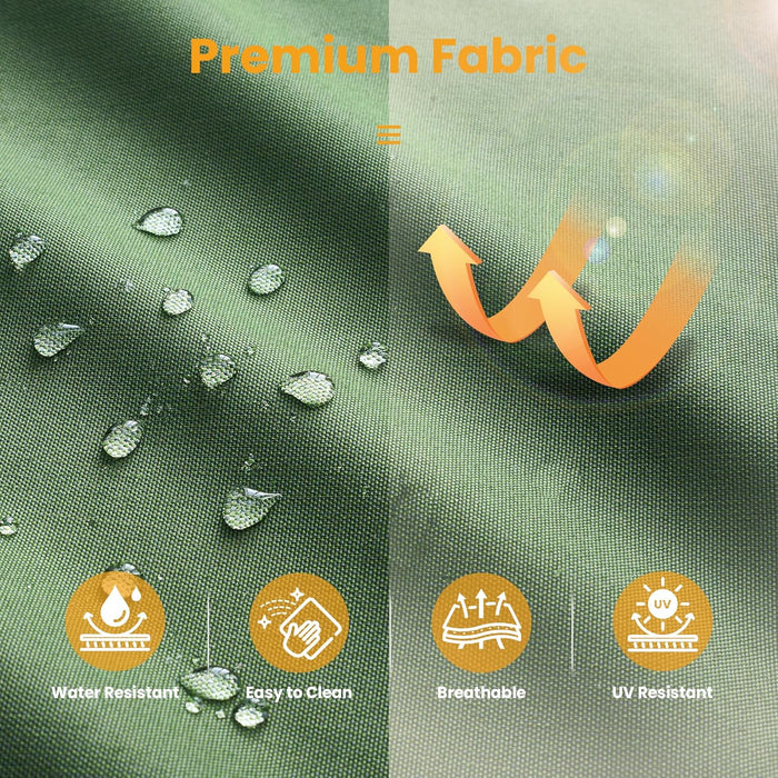 10 PCS Outdoor Patio Furniture 54In Set with Fire Pit Table, All-Weather Rattan Wicker Conversation Group with Deep Seating, High Back Comfort for Porch, Backyard, Green