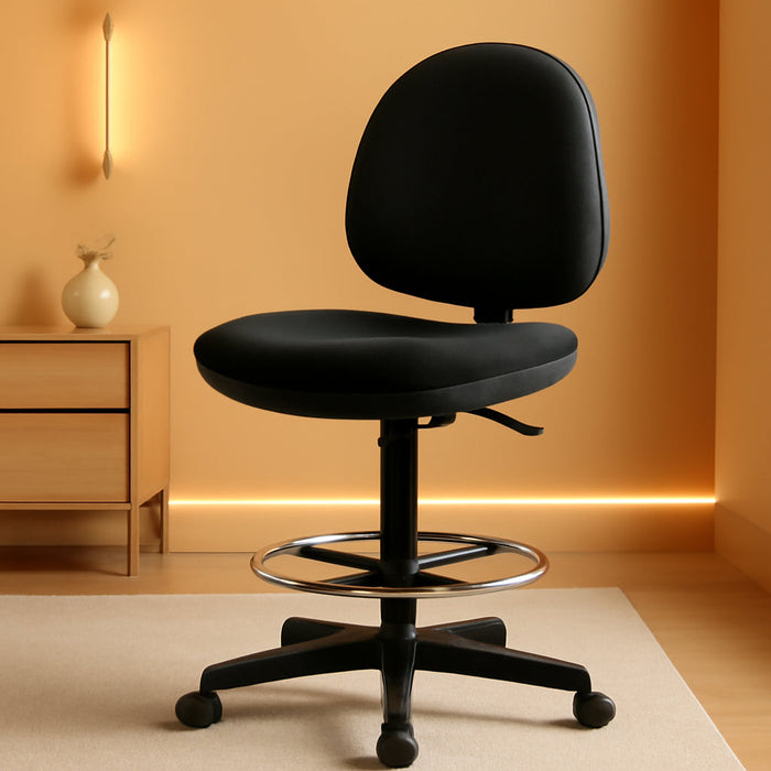 Pneumatic Adjustable Multi-Task Stool, Black