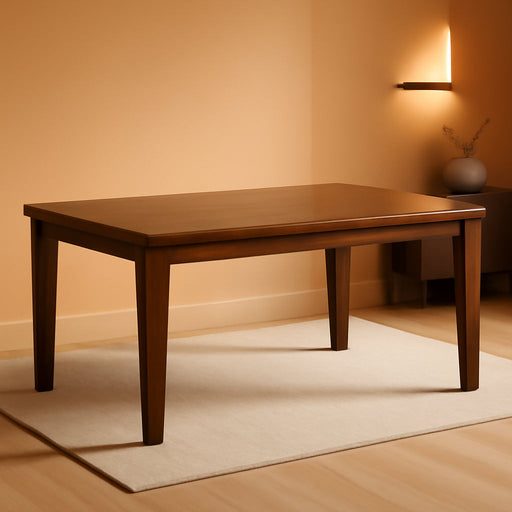 Ralene Traditional Dining Room Extension Table, Medium Brown
