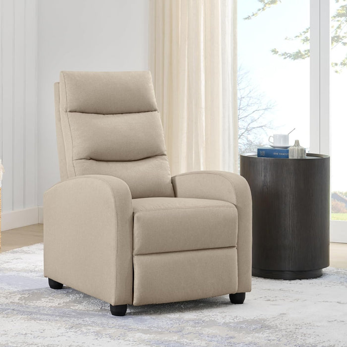 Push-Back Recliner Chair with Lumbar Support