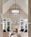 Black Modern Chandelier 23.6 Inch Dimmable Farmhouse