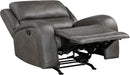 Rocker Recliner Chair, Reclining Rocking Chair, Home Theater Reclining Seat, Manual Recliner Seat for Living Room, Nursery, Bedroom, Office, Apartment, Grey