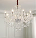 K9 Clear Crystal Chandelier 28InchDiameter 8Light Pendant
