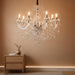K9 Clear Crystal Chandelier 28InchDiameter 8Light Pendant