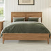 Modern Solid Wood King Size Platform Bed with Headboard,No Box Spring Needed,Easy Assembly,Natural