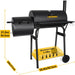Outdoor Charcoal Grill with Smoker,  14Inch Wide Charcoal Grill with Offset Smoker for Backyard Party Cooking, 438 Sq.In. BBQ Cooking Surface,Black