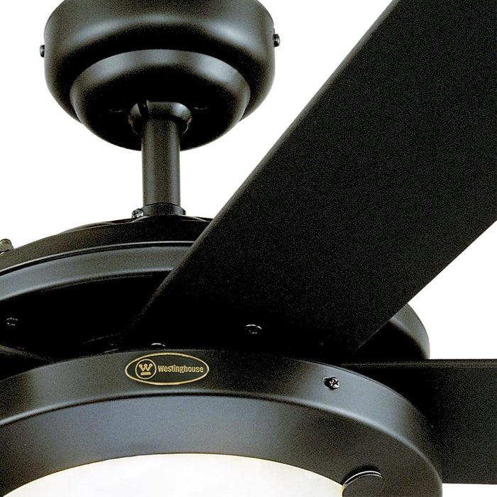 7224200 Comet Indoor Ceiling Fan with Light, Matte Black