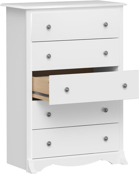 White Sonoma Dresser with 5 Drawers