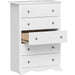 White Sonoma Dresser with 5 Drawers