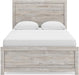 Signature Design by Ashley Jonnifer Full Panel Bed Frame, Light Gray Bedroom Furniture with Panel Headboard, Engineered Wood and Decorative Laminate, Relaxed Casual Style