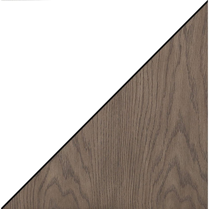 Driftwood and White Oxford Bookcase with Drawer