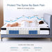 Full Size Mattress, 10 Inch Memory Foam Hybrid Mattress in a Box with Individual Pocket Spring for Motion Isolation & Strong Edge Support & Pressure Relief, Certipur-Us, 100 Nights Trial