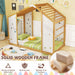 Twin Size Montessori NaturalWhite Floor Bed JungleGym