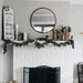 Twenty Inch Elegant Matte Black Architectural Mirror