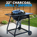 Sns Grills 22-Inch Charcoal Grill and Smoker — Masterkettle with Patented Slow ‘N Sear Deluxe Insert, 304 Stainless Easyspin Grate, Integrated Side Table, 10-Year Warranty.