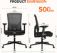 500 Lbs Big and Tall Office Chair with Spring-Supported for Heavy People