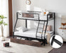 PowderCoated Stainless Steel TwinOverFull Bunk Bed Drawers