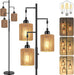 72 Inch Boho Floor Lamp HandwovenShade DimmableLighting