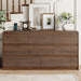 8 Drawer Dresser for Bedroom, 55"Chest of Drawer with Power Outlet