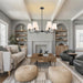 Black Farmhouse Chandeliers 36-Inch Dining Room Lighting