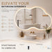 24" X 40" Irregular Backlit Bathroom Mirror, Anti-Fog