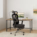 P5 Ergonomic Office Chair, Desk Chair with Adjustable Lumbar Support and Height, Comfortable Mesh Computer Chair with Footrest 2D Headrest, Swivel Tilt Function Black