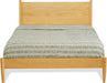 Mid-Century Panel Bed - Queen Size - Scandinavian Oak Finish
