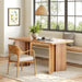 Wooden Dining Table Set for 6, 63-Inch Rectangle Kitchen Table, Modern Dinner Table for Home Dining Room, Kitchen Room, Brown