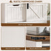 White Farmhouse Lateral File Cabinet Adjustable Shelves