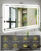 55X36 LED Bathroom Mirror, 6000LM, Separate Front and Back Lights